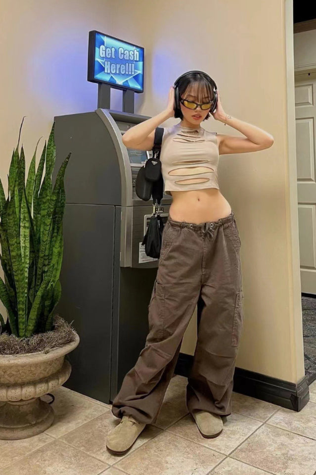 Women's Vintage Parachute Cargo Pants