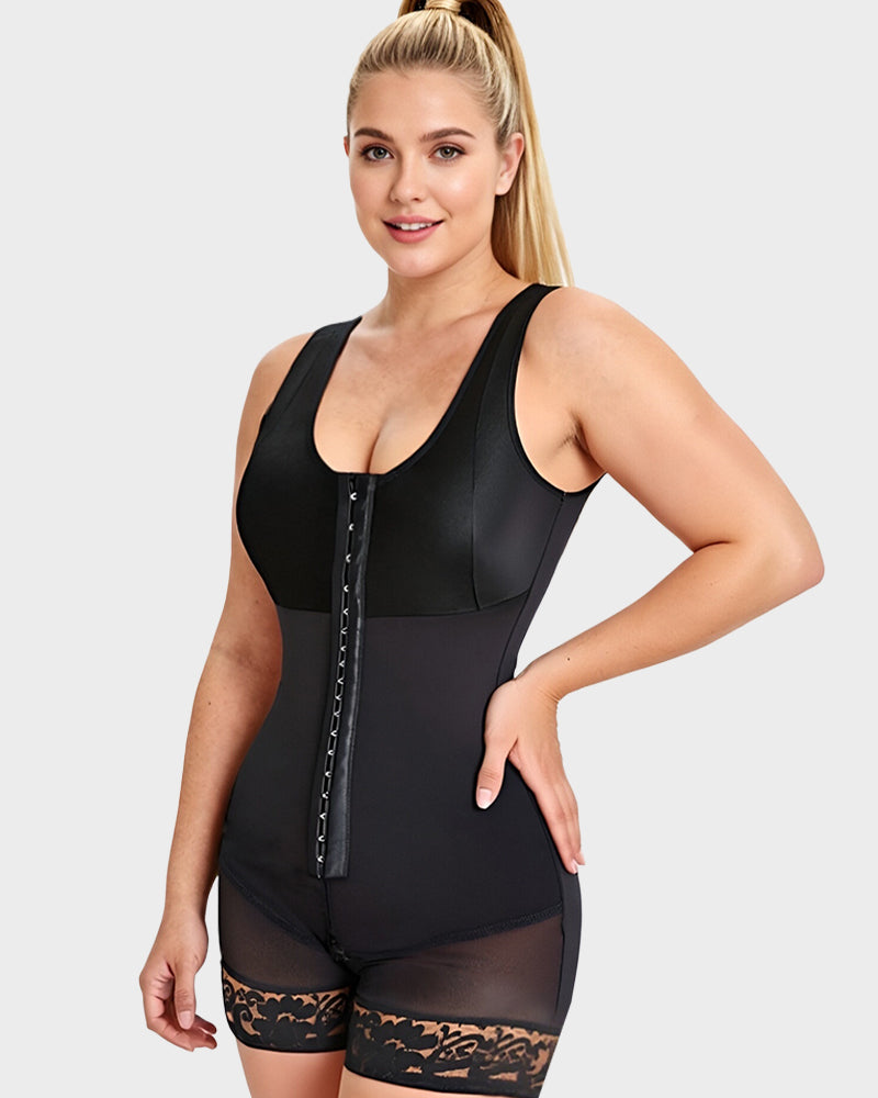 Women’s Full Body Tummy Control Shapewear Bodysuit Black