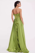 Women's Colombine Strapless Ruffle Maxi Dress