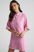 Women's Velour Sequins Mini Dress