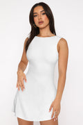 Women's A-Line Mini Dress White
