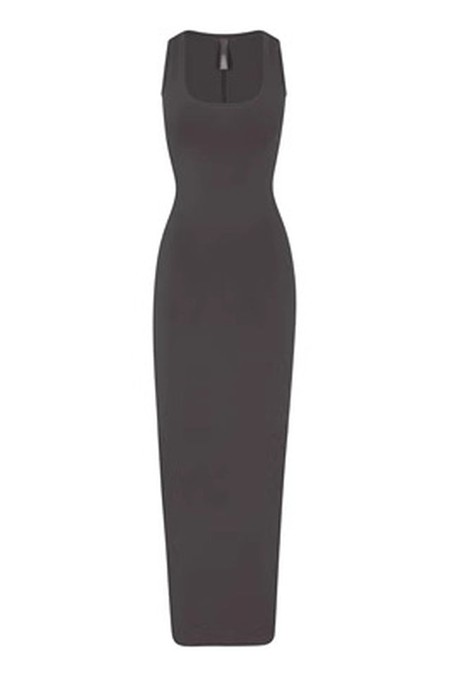 Women's SKIMS New Vintage Scoop Neck Maxi Dress Black