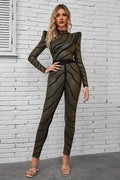 Women's Agatha Long Sleeve Rhinestone Pantsuit
