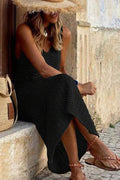 Women's Hollow Out Sleeveless Sweater Dress