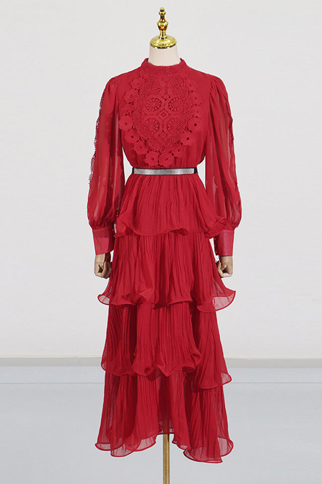 Women's Antheaa Chiffon A-Line Maxi Dress