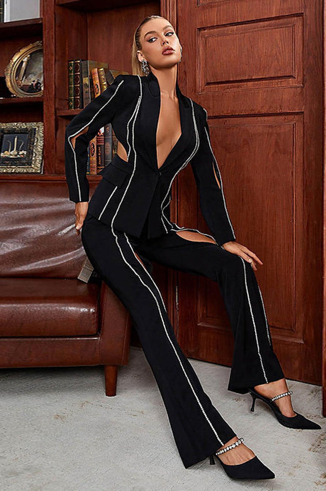 Women's Cut-Out Diamonds Decorated Set