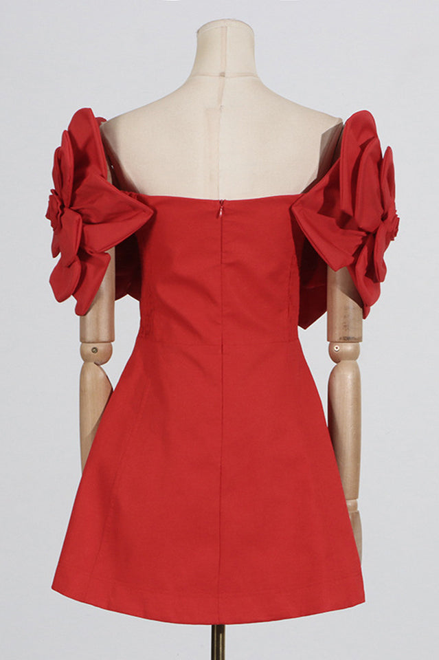 Women's Chabela Flower Off-Shoulder Mini Dress