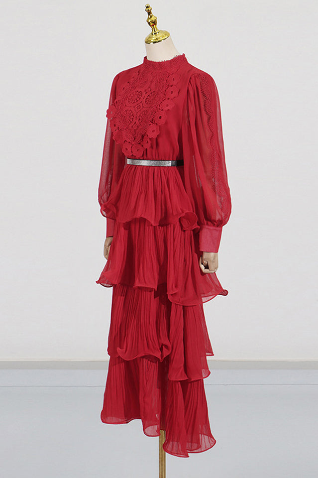 Women's Antheaa Chiffon A-Line Maxi Dress