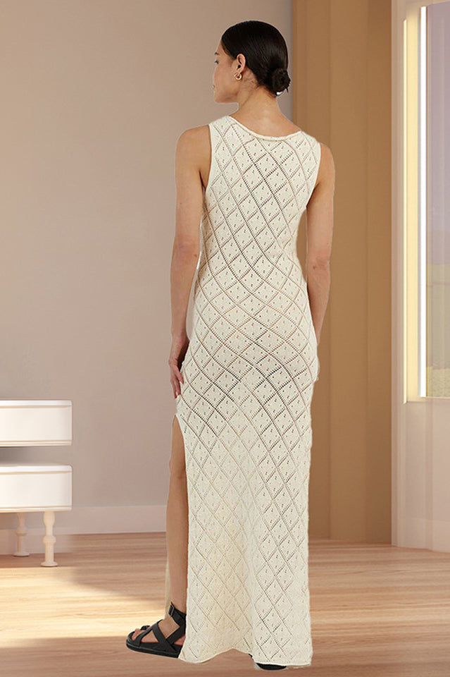 Women's Crochet Hollow Knitted Dress