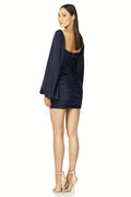 Women's Alva Balloon Sleeve Satin Corset Mini Dress
