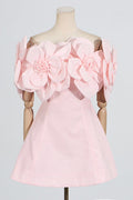 Women's Chabela Flower Off-Shoulder Mini Dress