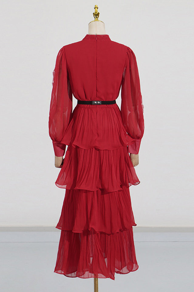 Women's Antheaa Chiffon A-Line Maxi Dress