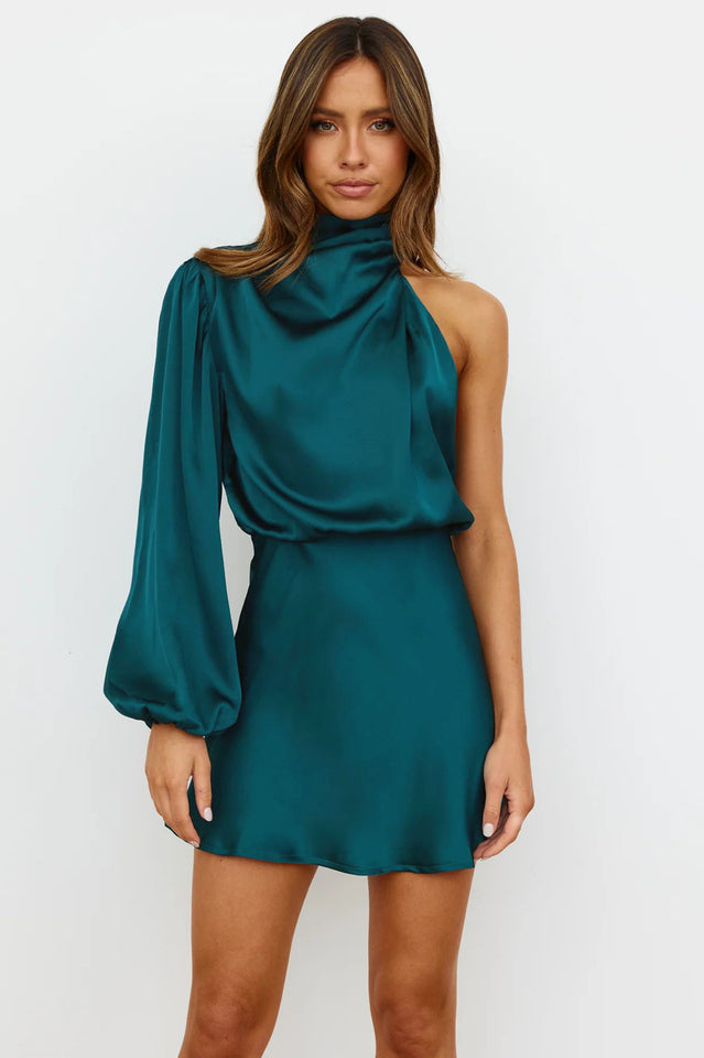 Women's Meet Tonight Mini Dress Teal