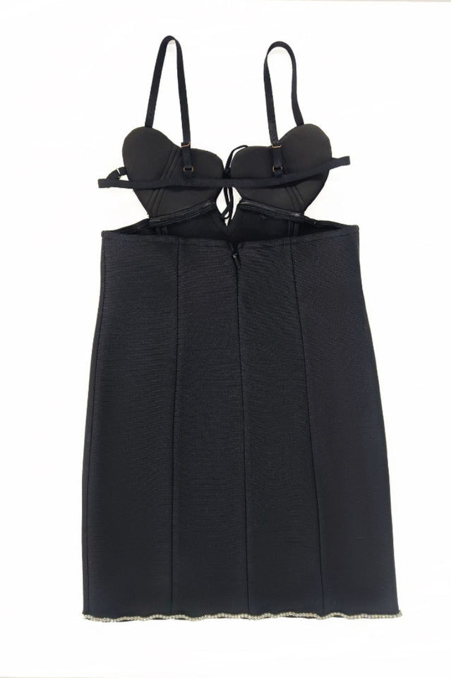 Women's Heart Embellished Mini Dress