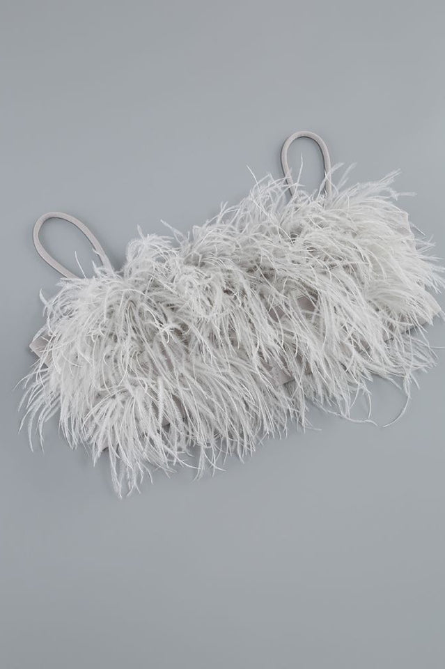 Women's Aleyna Feather Top + Sequin Skirt Set