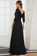 Women's Sequined Chiffon Evening Dress