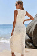 Women's Hollow Out Sleeveless Sweater Dress