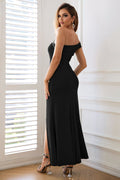 Women's Asymmetrical One Shoulder Ruched Maxi Dress