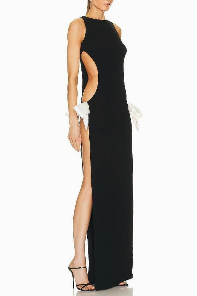 Women's Suit Bow Knitted Dress