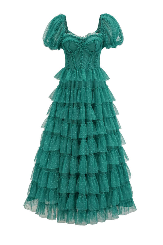Women's Lisette Ruffle Off Shoulder Gown