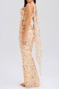 Women's Hallie Corset With Neck Scarf + Skirt Set