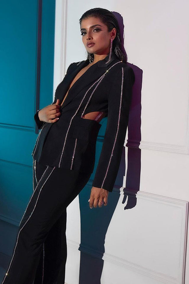 Women's Cut-Out Diamonds Decorated Set