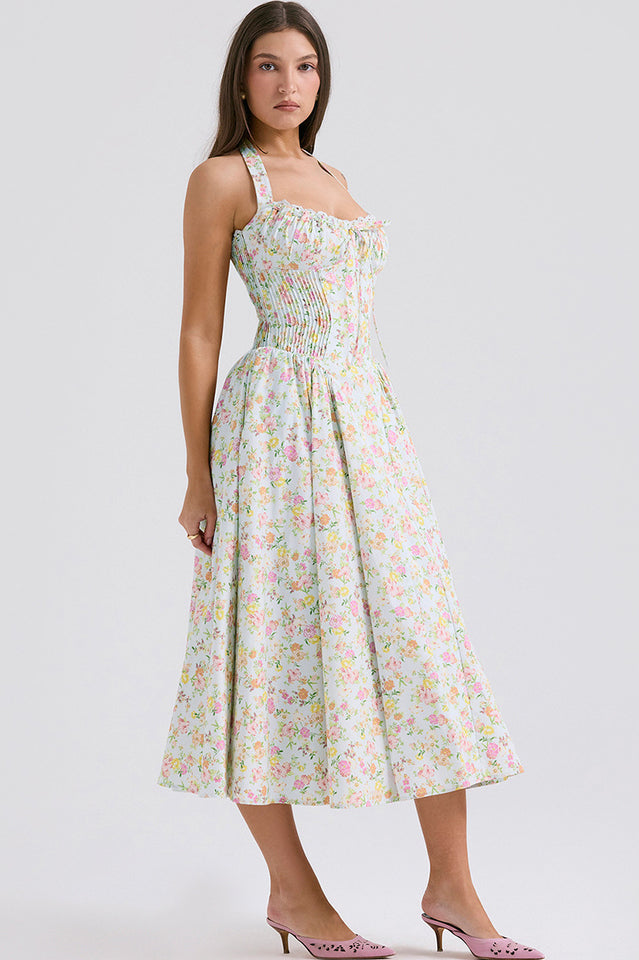 Women's Adabella Cotton Halter Midi Sundress