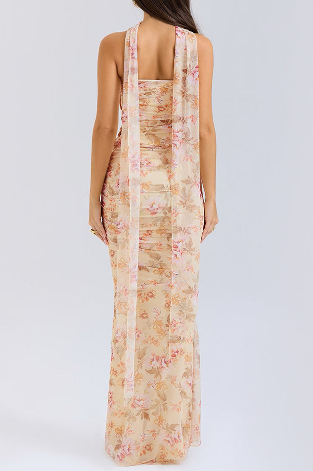 Women's Hallie Corset With Neck Scarf + Skirt Set