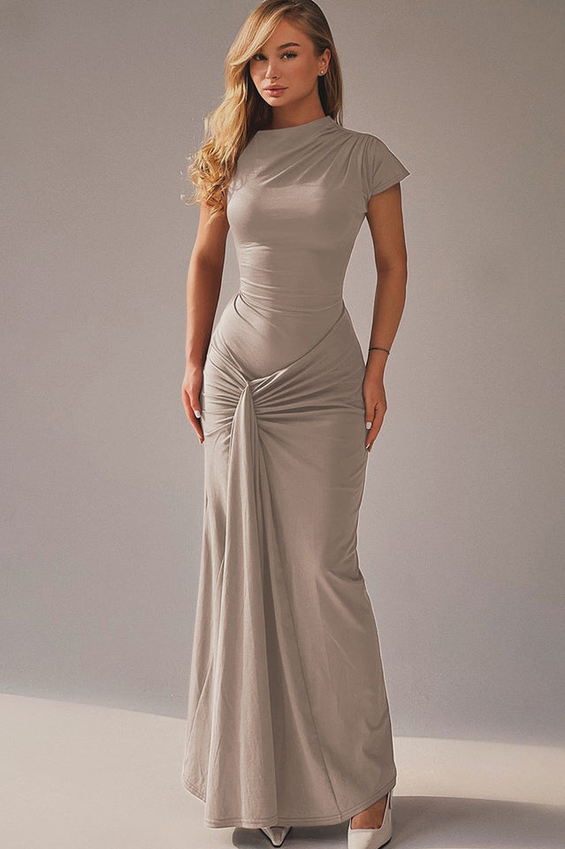 Women's Tea Bodied Maxi Dress Gray XS