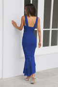Women's Nadia Ruched Fishtail Maxi Dress