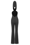 Women's Backless Hooded Jumpsuit With Slip Pockets