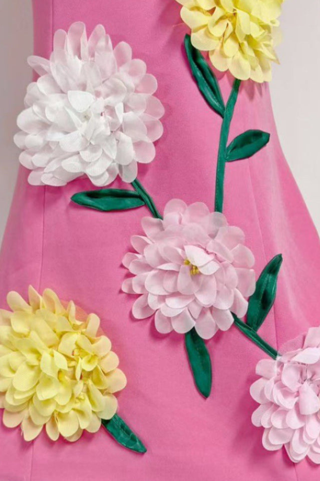 Women's Sibyl Floral Applique Sleeveless Mini Dress