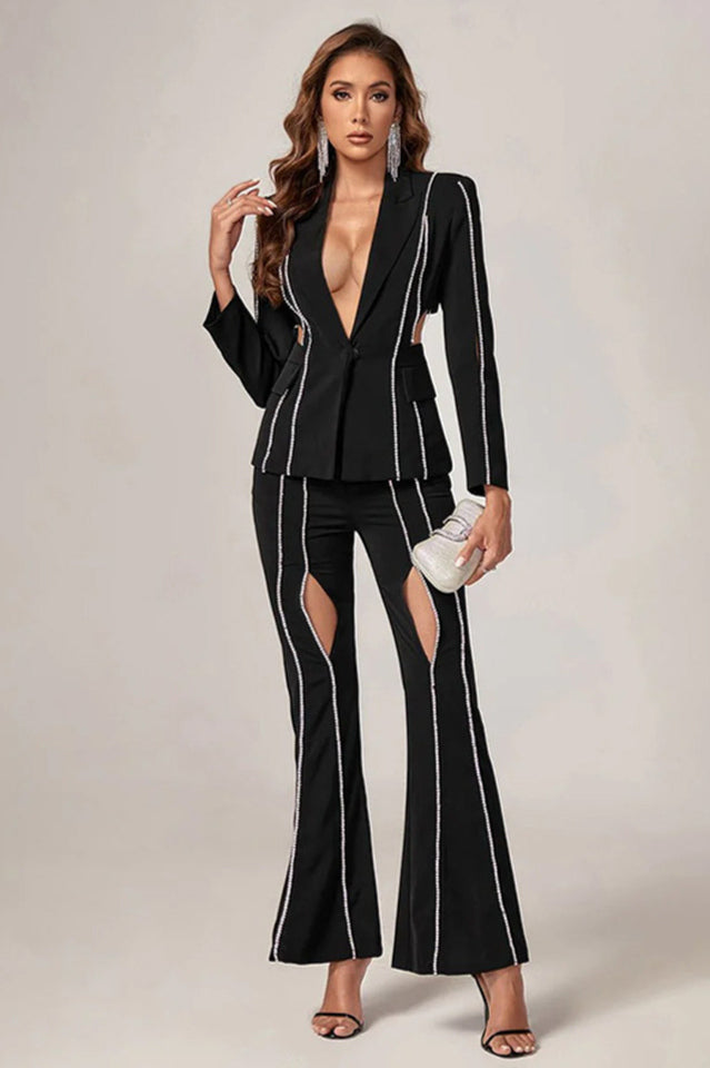 Women's Cut-Out Diamonds Decorated Set