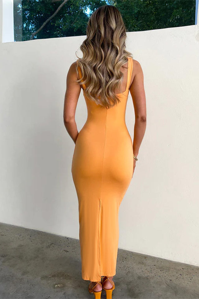 Women's Daniela Love Island Dress Orange