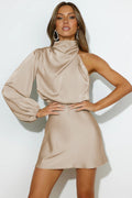 Women's Meet Tonight Mini Dress Champagne