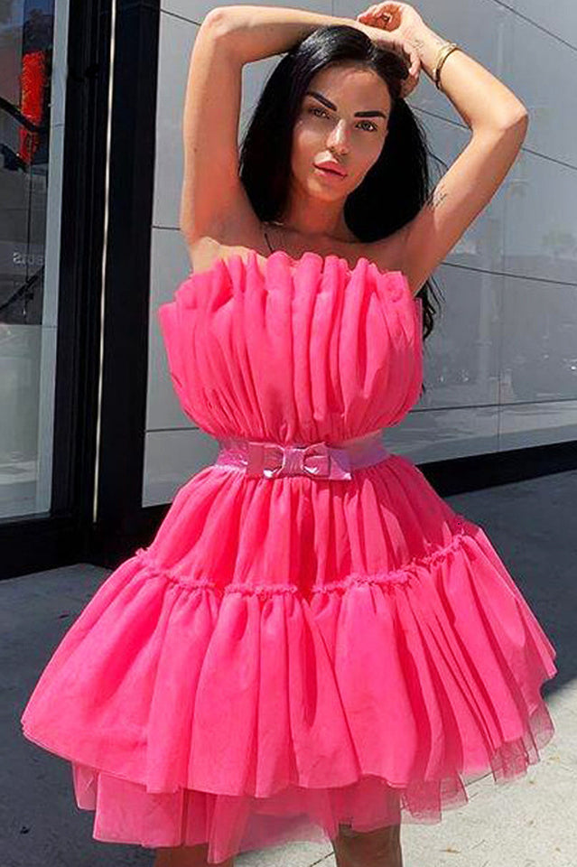 Women's Yacht Party Dress Hot Pink