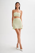 Women's Always Say Goodbye Crochet Mini Skirt Set