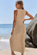Women's Hollow Out Sleeveless Sweater Dress