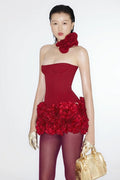 Women's Red Rosa Dress