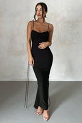 Women's Veronica Backless Maxi Dress Black