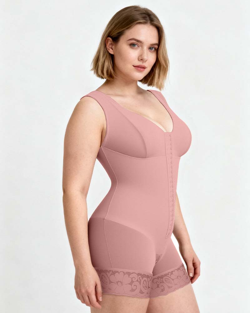 Women’s Extra Plus Size Tummy Control Shaper Bodysuit with Bra