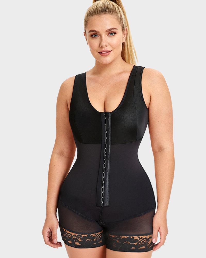 Women’s Full Body Tummy Control Shapewear Bodysuit Black