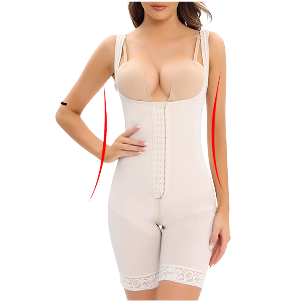 Women's High Waist Shapewear Bodysuit Black