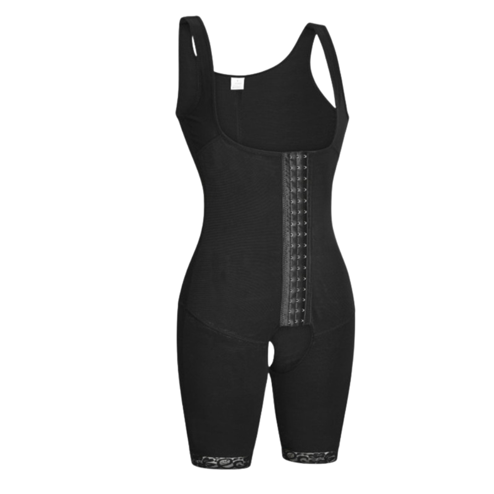 Women's High Waist Tummy Control Shapewear Bodysuit with Hook Closure