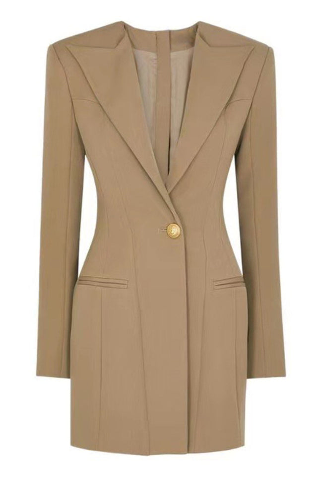 Women's Concealed Pocket Mini Jacket Khaki