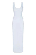 Women's Soft Lounge Lace Scoop Neck Dress Baby Blue