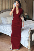 Women's Gonna Maxi Gown Burgundy