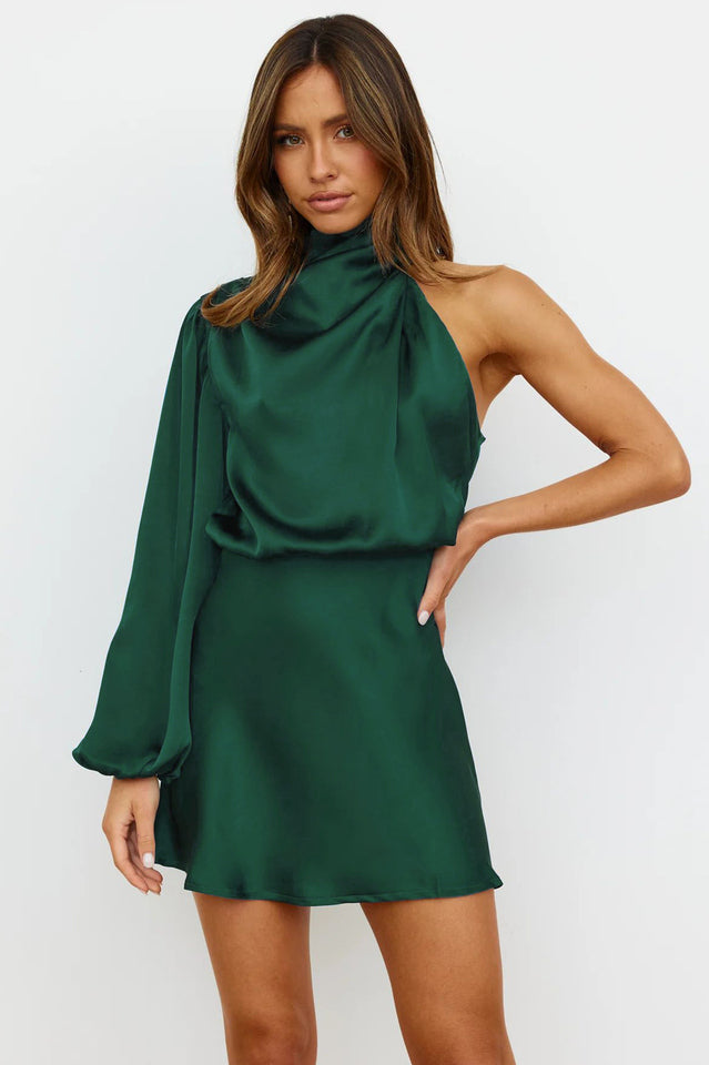Women's Meet Tonight Mini Dress Emerald