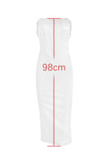 Women's Nalita Vintage Cream Beaded Strapless Dress