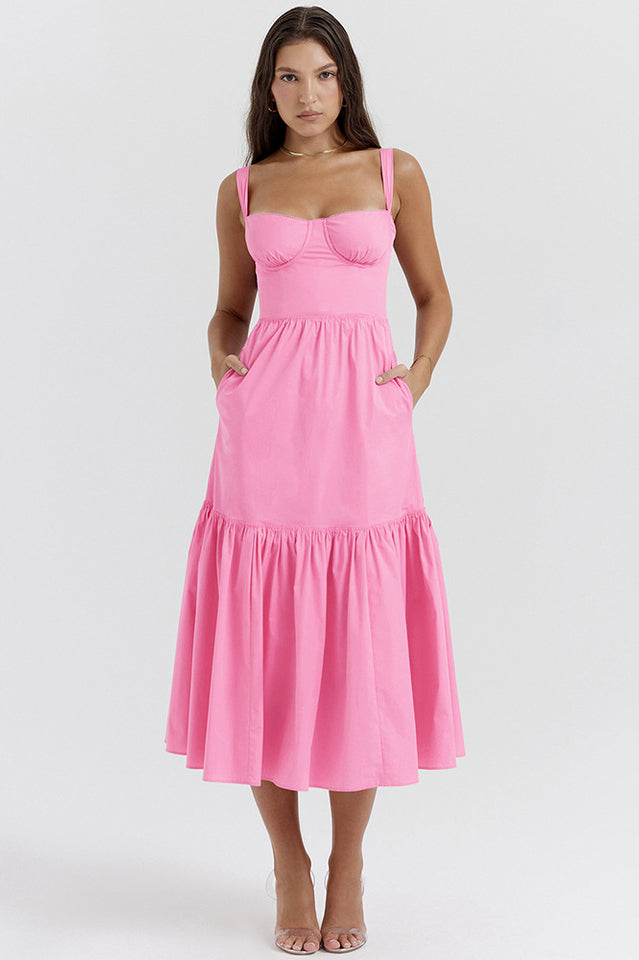 Women's Elia Floral Midi Sundress Pink